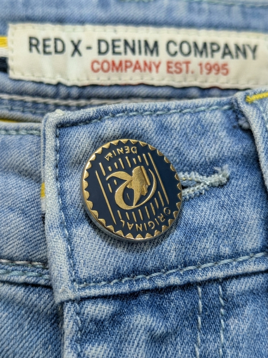 Rivvets Light Blue Washed Denim Jeans image 3