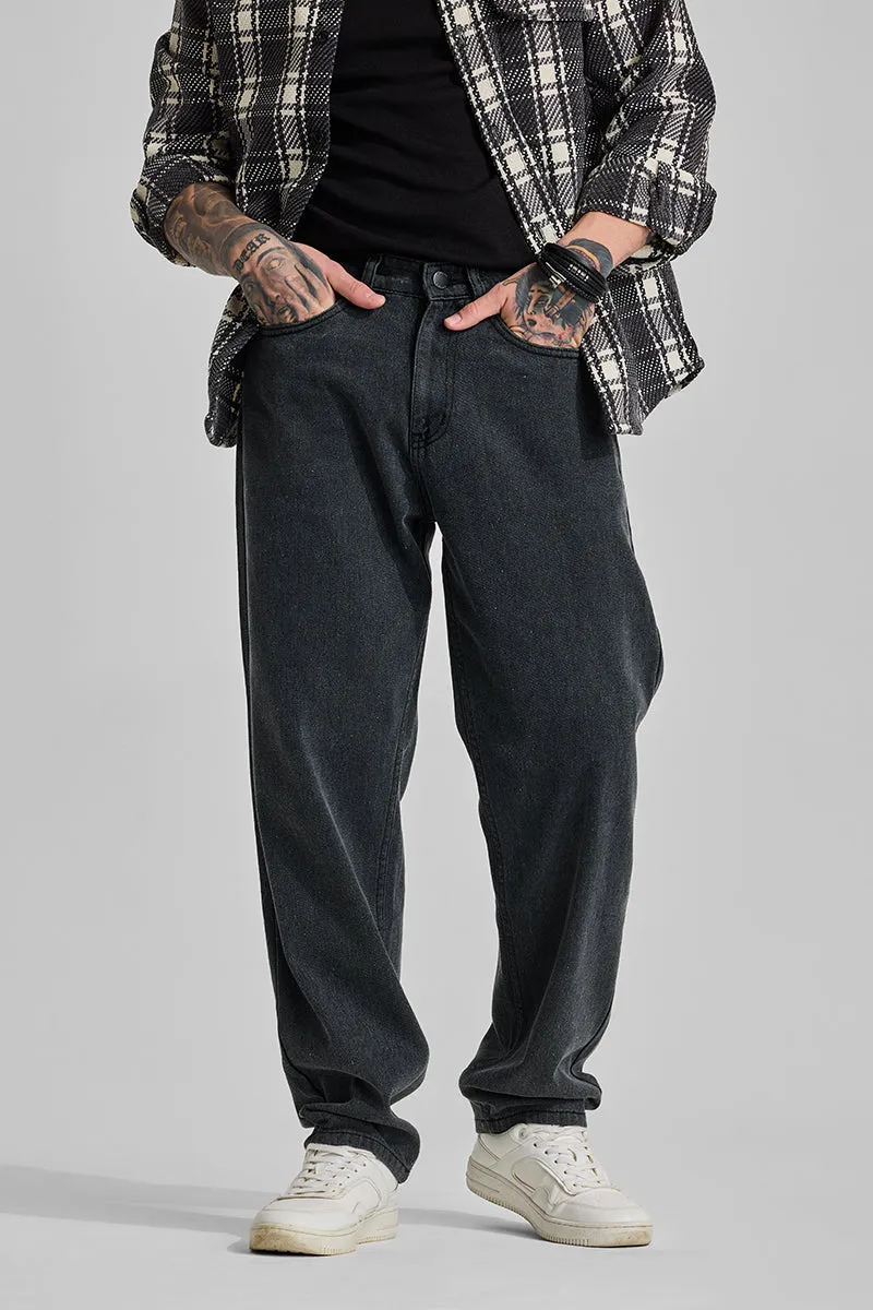 Snitch Charcoal Grey Baggy Fits Jeans image 2