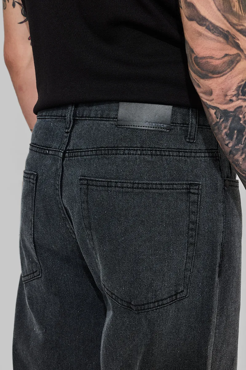 Snitch Charcoal Grey Baggy Fits Jeans image 7