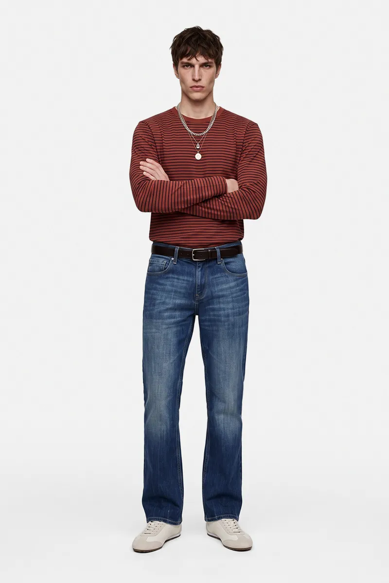 Snitch Washed bootcut fit jeans image 2
