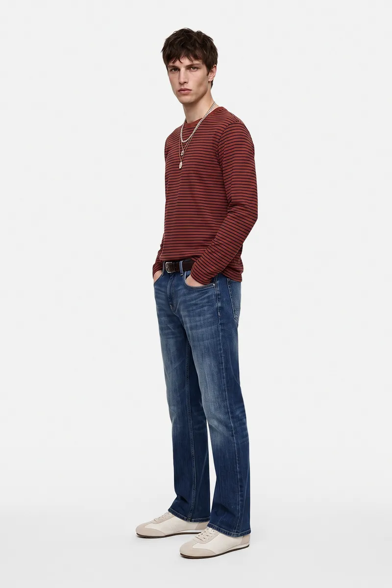 Snitch Washed bootcut fit jeans image 3