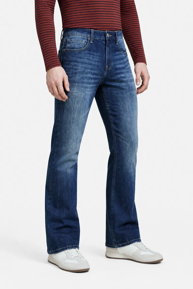 Snitch Washed bootcut fit jeans image 4